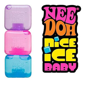 🔥NeeDoh Nice Ice Baby Sensory & Stress Super Solid Squeeze Toy 1.25" Purple🔥